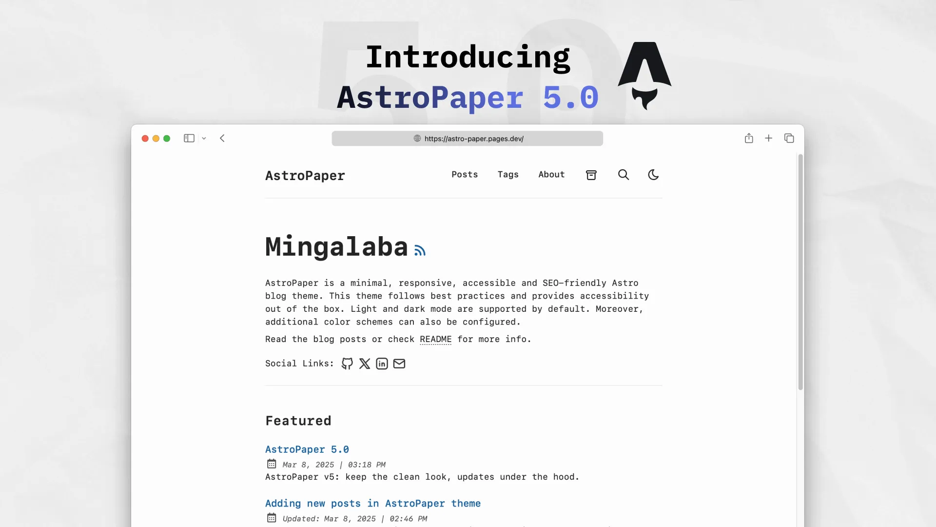 AstroPaper v5